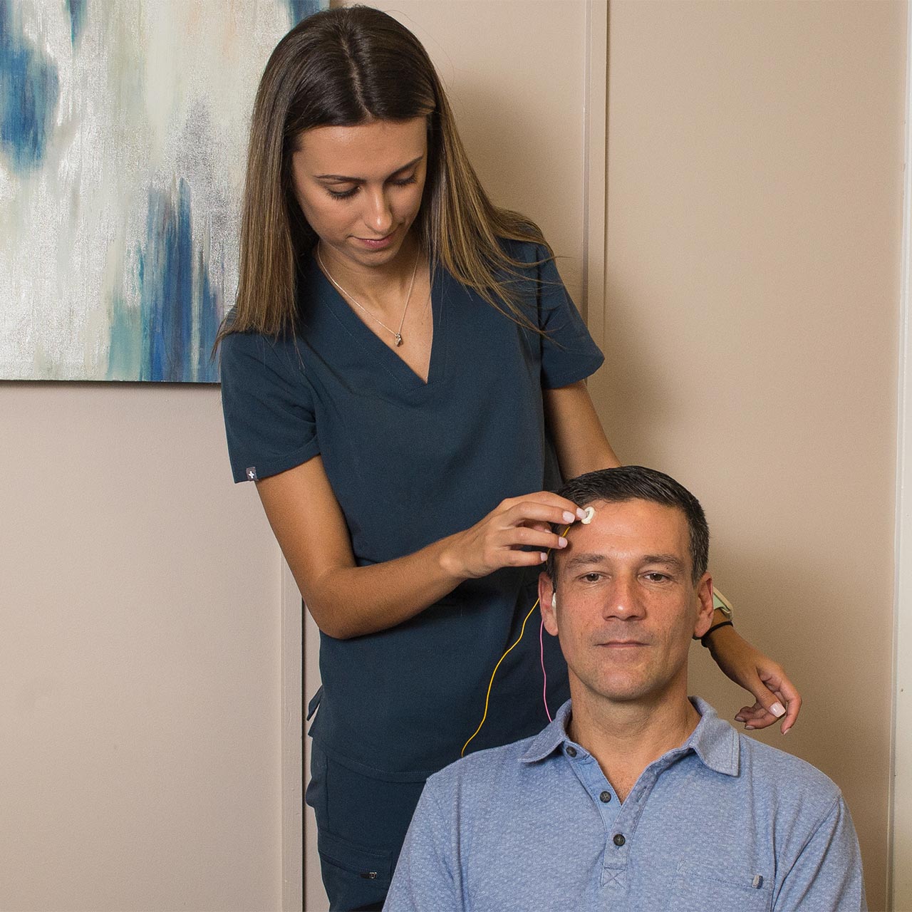 Jennifer Sampsom with patient